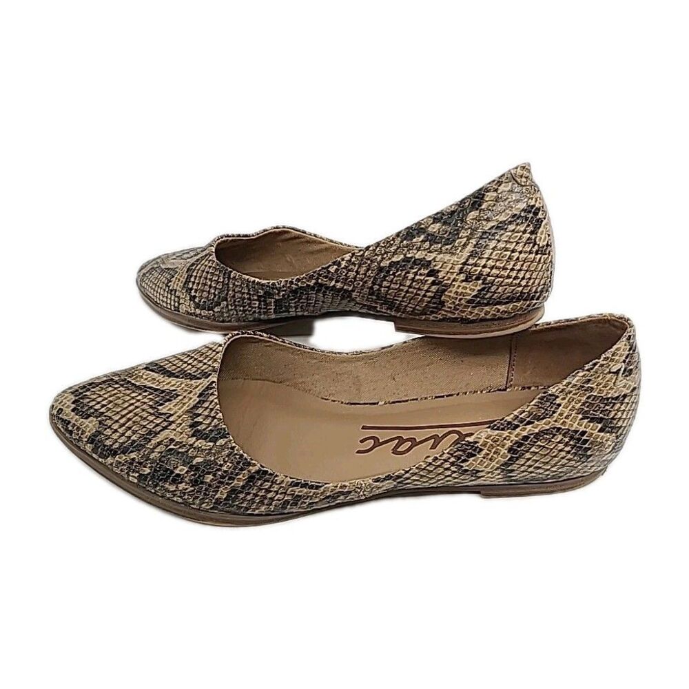 Zodiac Hill Slip-on Flats Snake Skin Print Womens Shoe Size 8.5